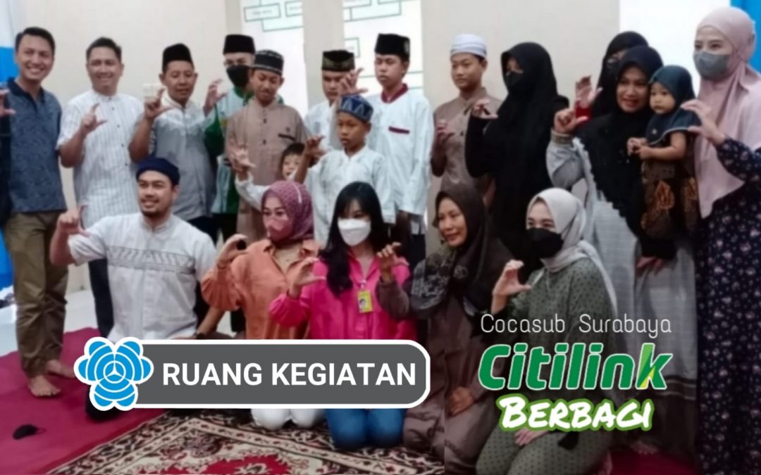 Peringati Maulid Nabi Muhammad, Cocasub Citilink Surabaya Berbagi ke Panti Asuhan Suara Hati