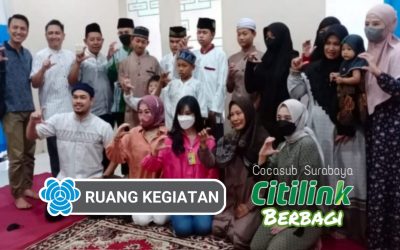 Peringati Maulid Nabi Muhammad, Cocasub Citilink Surabaya Berbagi ke Panti Asuhan Suara Hati