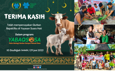 YABAQSOSA (Yatim Berbagi Qurban Sampai Pelosok Desa) 1444 H/ 2023 M