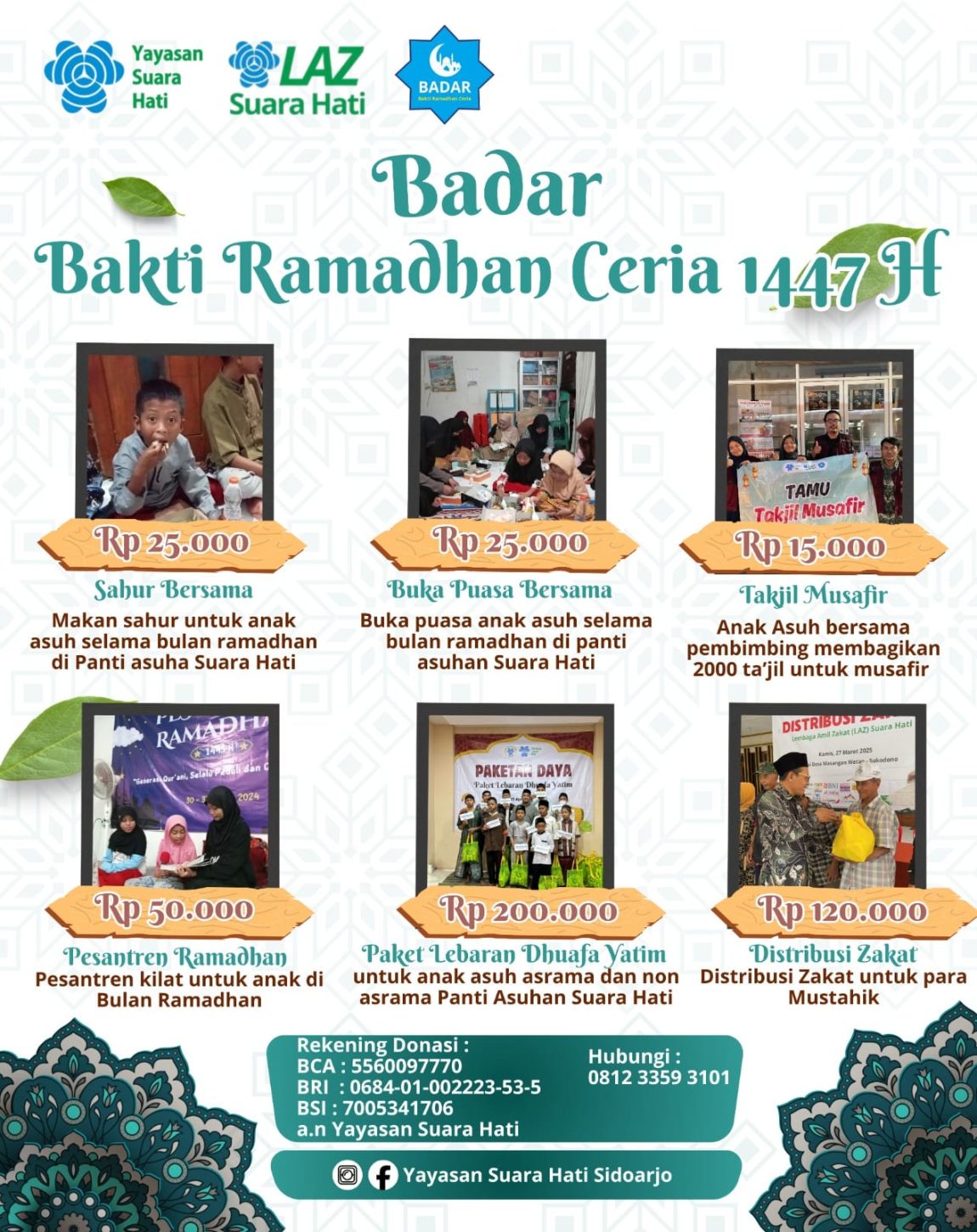 flyer badar 2026, terima kasih donatur, PANTI ASUHAN TERDEKAT, PANTI ASUHAN DI SIDOARJO, COVER MAJALAH SUARA HATI MARET 2026 flyer badar 2026, terima kasih donatur, PANTI ASUHAN TERDEKAT, PANTI ASUHAN DI SIDOARJO, COVER MAJALAH SUARA HATI MARET 2026