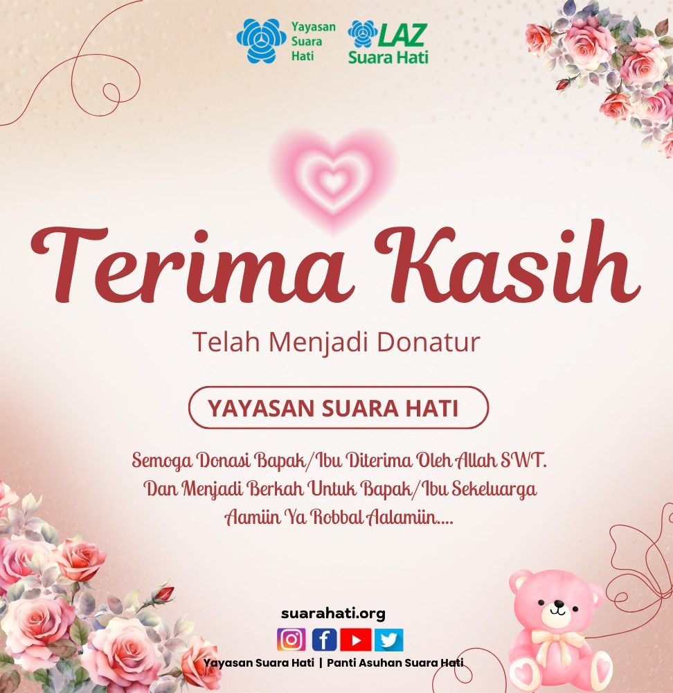 terima kasih donatur, bPANTI ASUHAN TERDEKAT, PANTI ASUHAN DI SIDOARJO, COVER MAJALAH SUARA HATI MARET 2024 terima kasih donatur, bPANTI ASUHAN TERDEKAT, PANTI ASUHAN DI SIDOARJO, COVER MAJALAH SUARA HATI MARET 2024