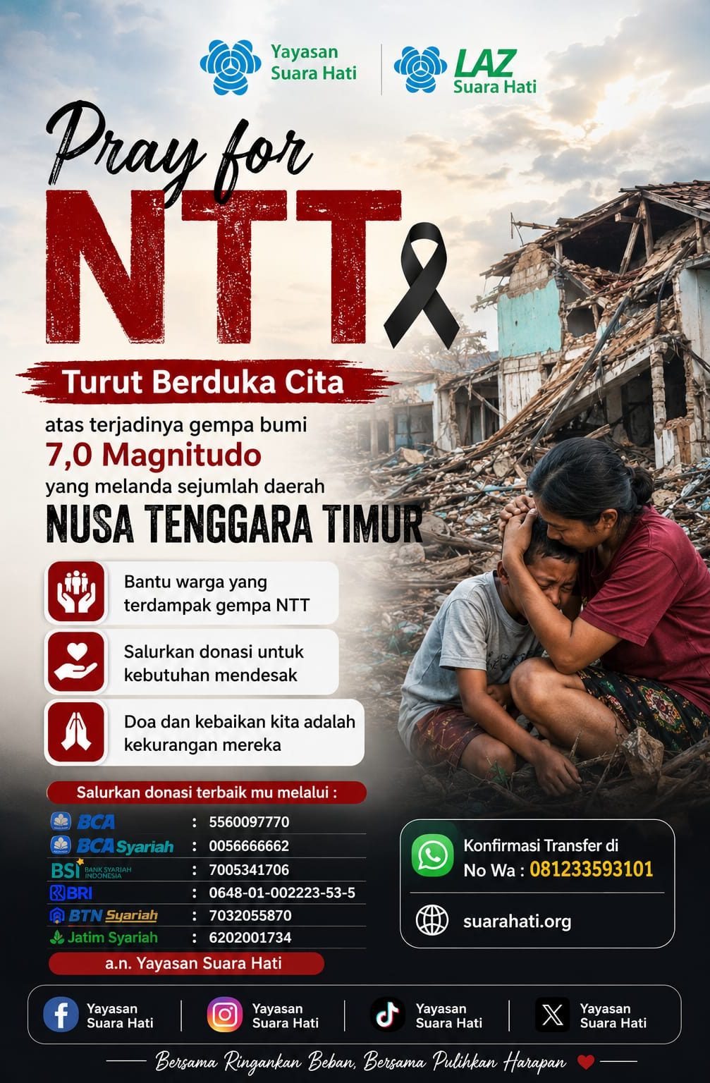 donasi gempa NTT